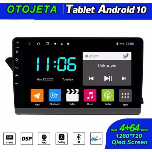 6GB Ram 128GB Rom Car Radio Stereo Receiver With Screen For Audi A4L 2012 Android 10 Multimedia GPS Navigation Carplay Head Unit