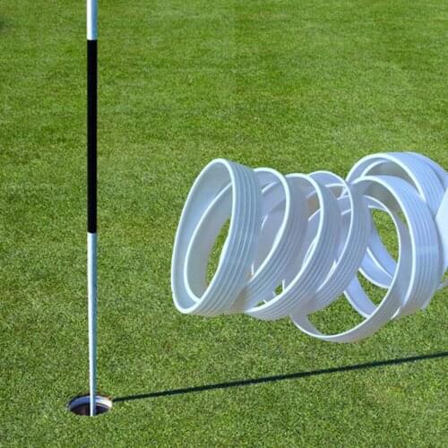 White Golf Putting Green Hole Cup Ring Thickened PP Golf Hole Cup Ring Outdoor Sports Equipment Accessories 108mm Dia