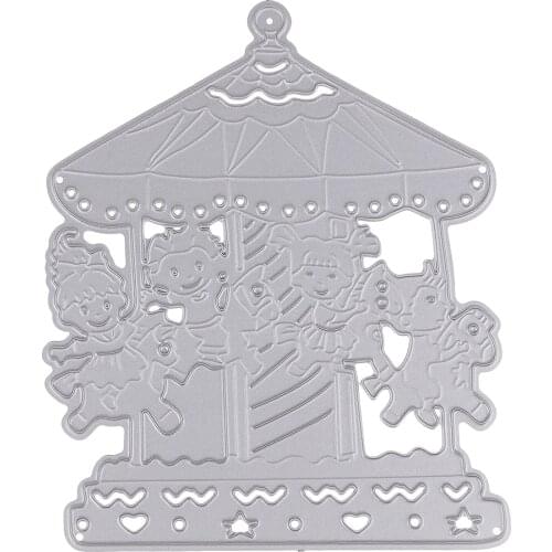 DIY Amusement Park Cutting Dies Stencil Templates for Photo Album Scrapbooks Paper Craft Wedding Party Card Making Decoration