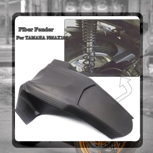 For YAMAHA NMAX155 NMAX 155 N MAX155 Scooter Carbon Fiber Pattern PP Plastic Mudguard Rear Tire Hugger Fender
