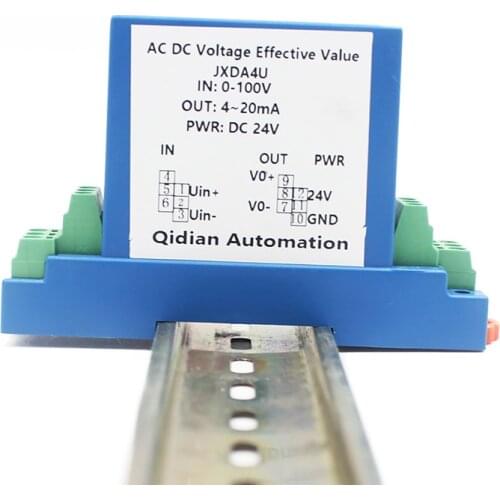 JXDA4U DC0-1000V DC0-500V Voltage Sensor DC Voltage Transmitter 0-75mV Voltage Transducer