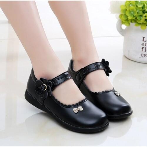 Girls Leather Shoes For Children Wedding Dress Princess School Shoes Soft Comfortable Kids Student Sandals Korean Fashion Flats