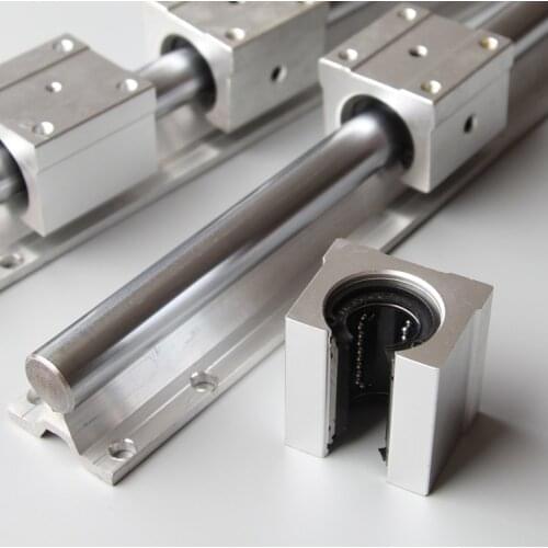 2pcs SBR16 1200mm support rail linear guide + 4pcs SBR16UU linear blocks beairng for CNC router linear guide