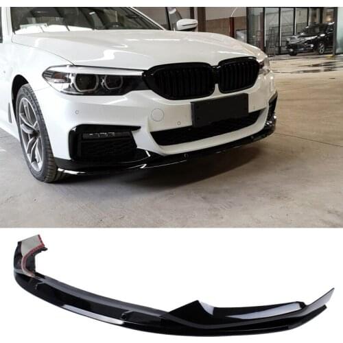 M-P Style PP material Bumper Bright black Front Lip For BMW 5 Series G30 G38 525i 530i 540d