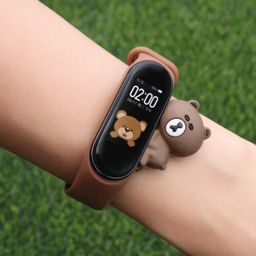 2Cartoon Strap For Xiaomi Mi Band 5 6 for Smart Watch Wrist M3 M4 Bracelet For Xiaomi MiBand 5 6 for Mi band 4 Strap Replacement