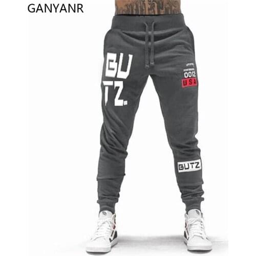 GANYANR Gym Pants Men Sport Jogging Running Training Sportswear Leggings Trousers Trackpants Workout Bodybuilding Sweatpants
