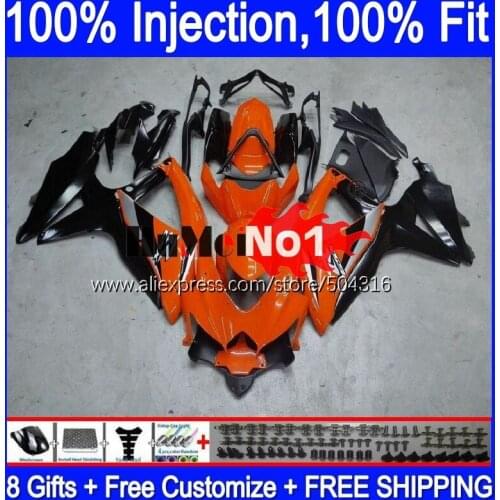 OEM For SUZUKI GSXR-750 GSXR 600 750 GSXR600 GSX-R750 17MC.19 GSXR-600 K8 GSXR750 2008 2009 2010 08 09 10 Orange black Fairings