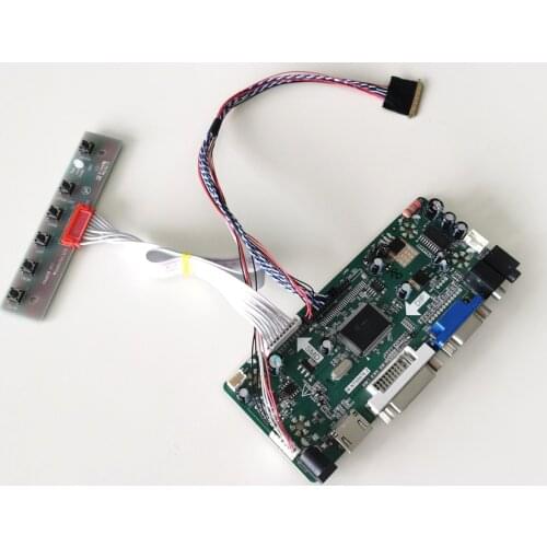 Fit LTN121AT06 N121IB LVDS 40Pins 12.1" VGA DVI 1280*800 LCD panel WLED laptops M.NT68676 screen controller board DIY kit