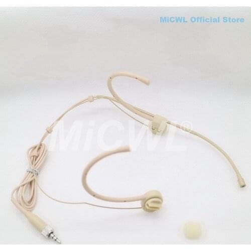 Portable Foldable Microphone for Sennheiser Beige Wireless flexible Microphone System 3.5mm Stereo Lock MiCWL