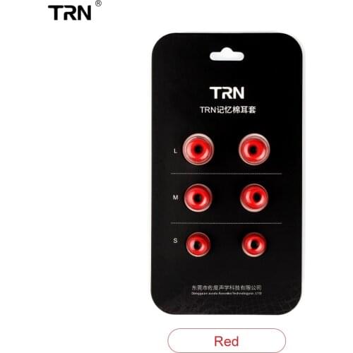 TRN 1 Set(6pcs) L/M/S 4.5mm Noise Isolating Memory Foam Ear Tips Ear Foam Eartips For In Ear Earphone Earbud Headset