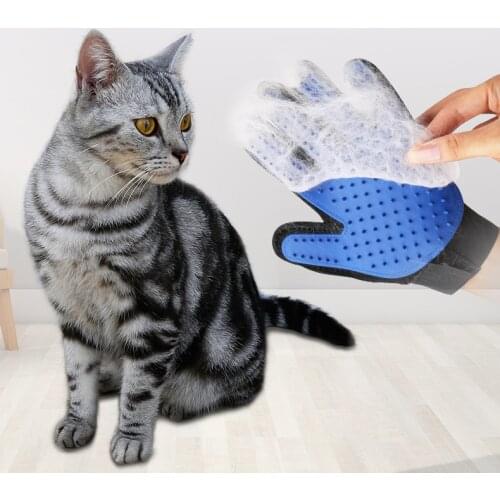 Pet brush Glove Silicone Dog Deshedding Gentle Efficient Pet Grooming Glove Pet Glove Dog combs Dog Bath Cat cleaning Supplies