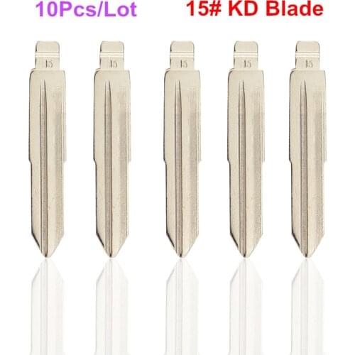 High Quality 10 pcs/lot Metal Blank Uncut KD Key Blade Type #15 For Hyundai For Kia For Suzuki For Jeep for Chevrolet