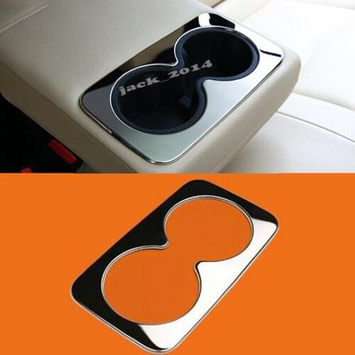 1PCS stainless steel Rear Water Cup Holder Frame Trim for Cadillac XT5 2016-2017