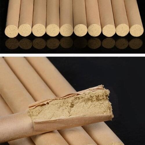 2021 New 1Pc Handmade 1.8x20cm 10: 1 Five Years Old Moxa Roll Stick Cotton Paper Wrapped Acupuncture Massage Moxibustion Rod