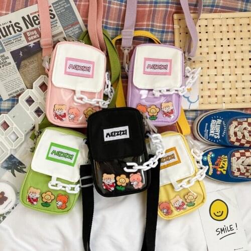 2022 Mini Crossbody Bags For Women Cute Pvc Transparent Small Clear Ita Bag Harajuku Japanese Womens Shoulder Purse For Phone