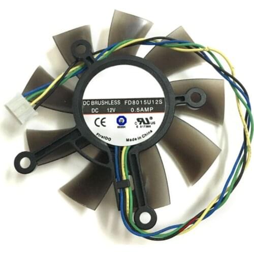 75MM FD8015U12S DC12V 0.5AMP 4PIN Cooler Fan for asus GTX 560 GTX550Ti HD7850 Graphics Video Card Cooling Fans