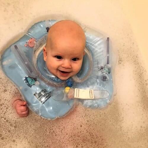 Swimming Baby Accessories Neck Ring Tube Safety Infant Float Circle for Bathing Inflatable Flamingo Inflatable Water