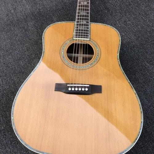 Round body acoustic guitar solid cedar top acoustic electric guitar classical folk 41" acoustic guitar free shipping