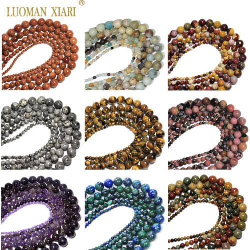 Free shipping Natural Tiger Eye Agates Amethysts Round Stone Beads For Jewelry Making DIY Bracelet Necklace 4/ 6/8/10/12MM