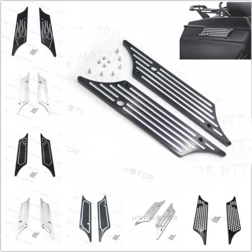 Chrome Billet Saddle Bag Latch Covers For 1993-2013 Harley Davidson STREET GLIDE Aftermarket Free Shipping Motorcycle Parts
