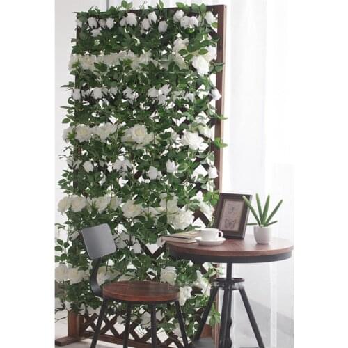 Artificial Rose Flower Vine Hanging Fake Flower Vine Indoor Sitting Room Decoration Plastic Flower Silk Rose Ivy Flower