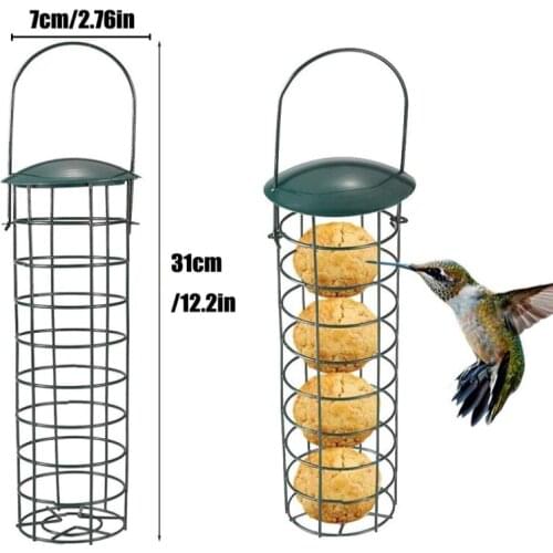 New Bird Feeder Park Bird Supplies Pet Products Bird Wild Outdoor Garden Hanging Mesh Feeding Ports Seed Iron Wire Bird Feeder
