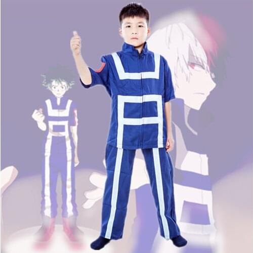 My Hero Academia Boku no Hero Academia Cosplay Costume Kid Boy Girl School Uniform Sportswear T shirt Pants Birthday Gift Set