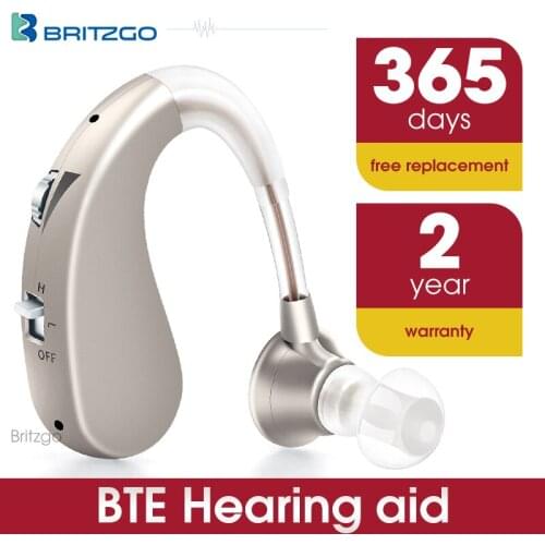 Britzgo Mini Hearing Aid,Wireless Intelligent Digital Noise Reduction Invisible Rechargeable Sound Amplifier,Deaf Aid Audifonos