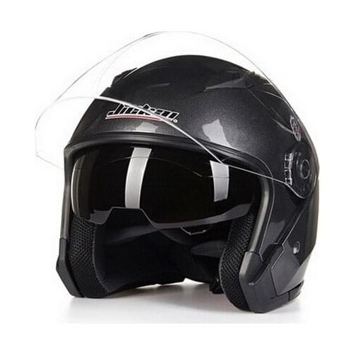 FASHION JIEKAI summer Half face motorcycle helmet JK512 dual lens half cover motorbike helmets Seasons made of ABS 10 Colors
