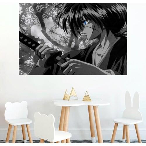 Anime Poster Rurouni Kenshin Canvas Art Poster Picture Modern Office Family Bedroom Decorative Posters Gift Wall Decor Painting