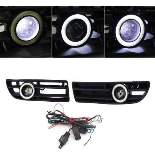 Fog Light LED Front Bumper Grille DRL Lamp Part Replacement For VW Jetta Bora Mk4 99-04