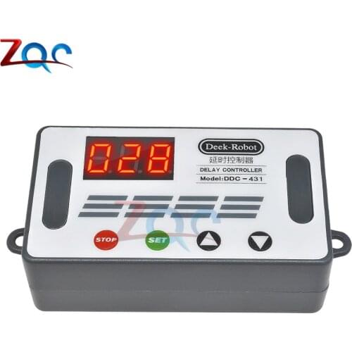 DC 6-30V Automation Cycle Delay Timer Control Off Switch Delay Time Relay Micro USB LED Display 6V 9V 12V 24V Voltage Protection