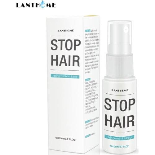 New 20ml Body Hair Removal Treatment Permanent Stop Hair Growth Inhibitor Pubic Hair Repair Spray Facial Hair Remover for Women