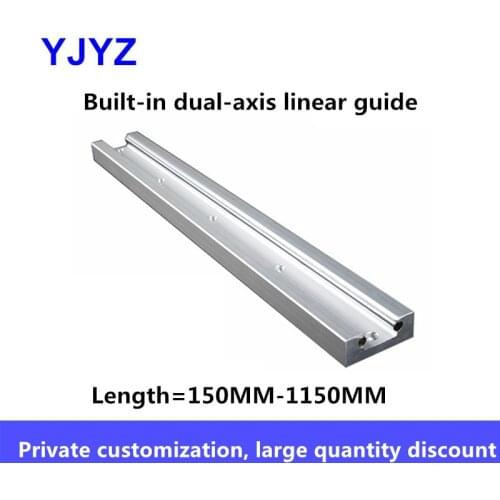 Built-in dual-axis linear guide 1PC SGR20N /20/ 25/35 slide rail slider optical axis photography guide, length = 150MM-1150MM
