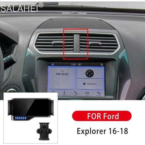 High Quality Car Holder Phone Air Vent Mount Mobile Smartphone Auto Support Car Mount Bracket For Ford Explorer 16-18 Car Goods