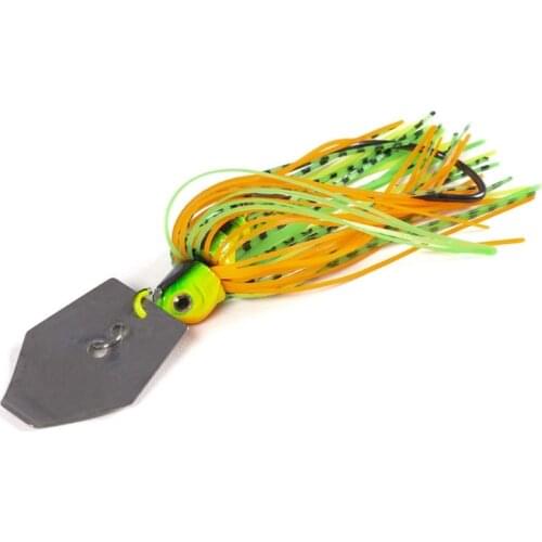 Y1UC 6 Pcs/Set 10cm 11g Artificial Buzzbait Fishing Lures Chatterbait Blade Crankbait Spinner Bait Fishing Accessories