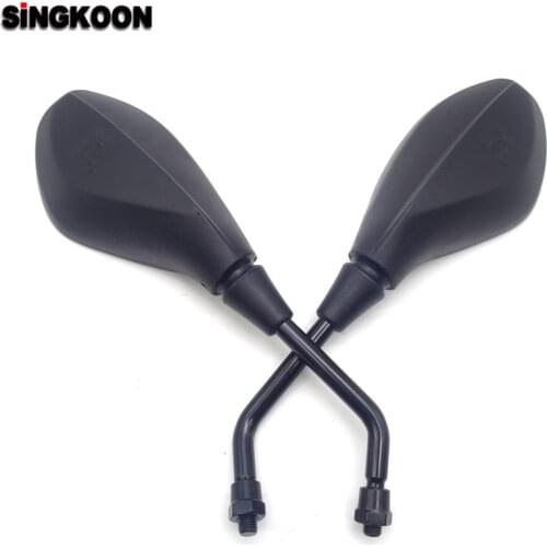 For ducati monster 796 cbr 250r hayabusa fz6n kawasaki er5 10mm Motorcycle Rearview Mirrors Scooter Side Mirror retroviseur moto