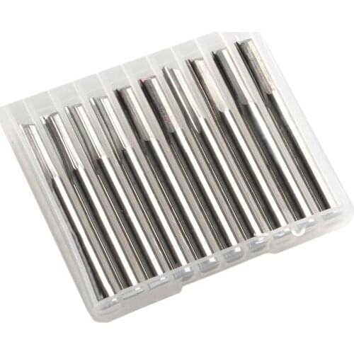 10pcs 4.0*12mm 2 Flute Straight Knife CNC Mill Wooden Tools solid carbide milling cutters