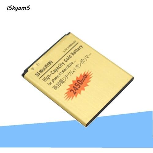 10pcs/lot 2450mAh EB425161LU Gold Battery For Galaxy S3 SIII MINI I699 S7562 S9920 I8190 I8160 S7560 J1 Mini J1Mini J105H J106H
