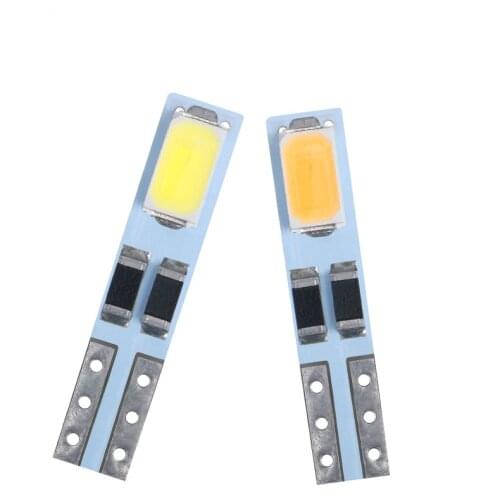 10x T5 Car LED Lights W1.2W W3W LED Auto Interior Light Dashboard Gauge Instrument Lamp Motorcycle Signal Bulb White Red Diode