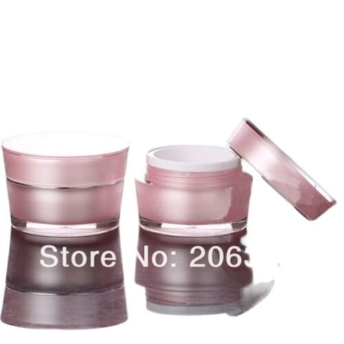 30G PINK cone-shape cream jar with silver line , cosmetic container,,cream jar,Cosmetic Jar,Cosmetic Packaging