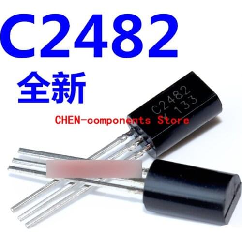 50pcs Brand new C2482 2SC2482-Y TO-92L straight Insert triode