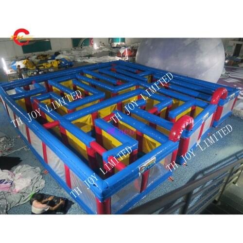 Free ship to sea port,10x10x2.5mH customize inflatable obstacle maze,inflatable maze sport game for sale