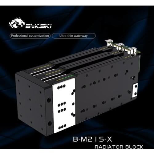 Bykski B-M21S-X,Mining Machine Radiator Water Cooling Block Ant Antminer Miner Heat Sink,G1/4" POM + Aluminum M21S/M19