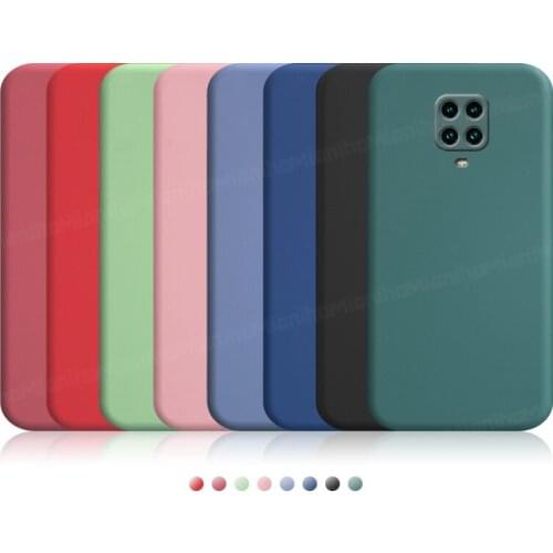 For Xiaomi Redmi Note 9 Pro Case Cover 9S 9A 9C Liquid Silicone Shockproof Bumper Soft Protective Phone Case on Redmi Note 9 Pro