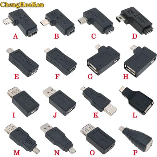 ChengHaoRan Micro/Mini USB or USB 2.0 Male Female Printer usb Plug jack Power Connector Charging Adapter for Phone MP5 ect