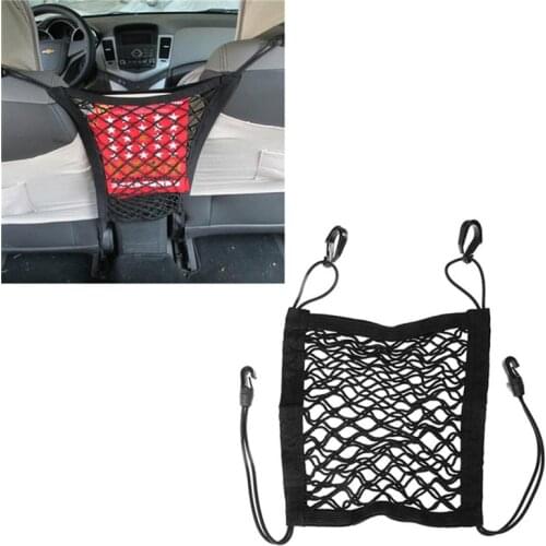 Black Motorcycle Fuel Tank Luggage Net Mesh Hook Hold Bag Cargo Storage Holder for Motorcycle Car General Flexible Suitcase
