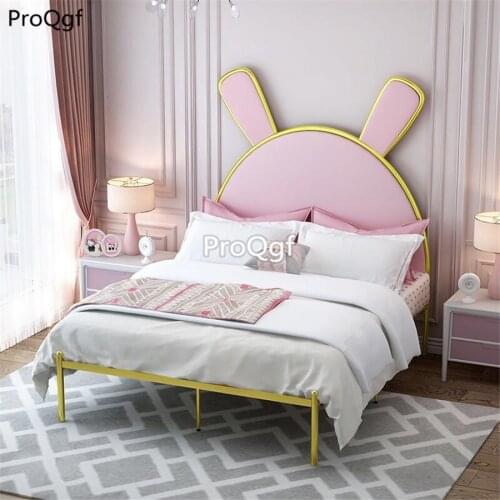 Prodgf 1 Set 120*200cm lovely rabbit series Children Bed No Mattress