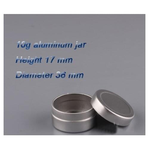 EMS 500pcs/lot Capacity 10g aluminium cream jar,Aluminum Jar can use for packing,Can be printed logo