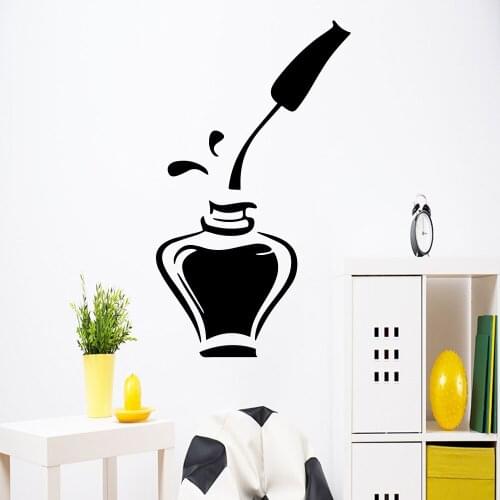 Hot Manicure Beauty Salon Decoration Accessories For Bar Decor Bedroom Background Wall Art Decal